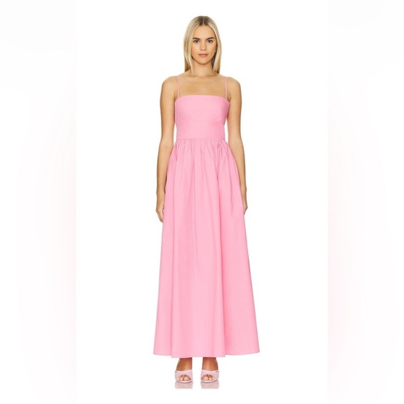 Open Back Maxi Dress in Knockout Pink - Picture 1 of 3